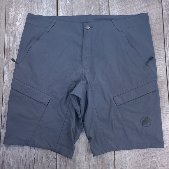 Mammut Shorts Mens 38 Gray Zinal Cargo Lightweight Performance Outdoor Hiking - Picture 1 of 9